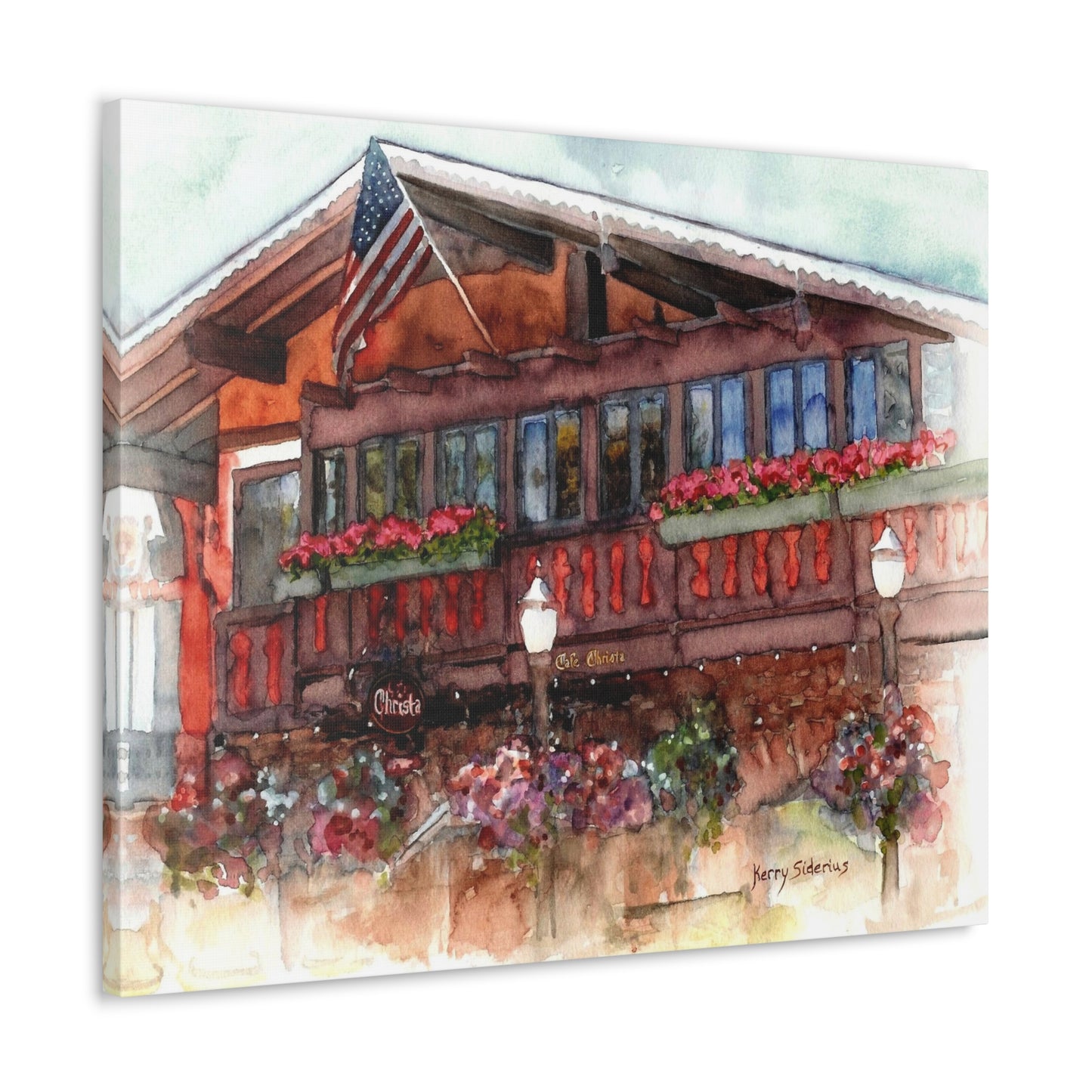 "Leavenworth's Cafe Christa" Gallery Wrapped Canvas