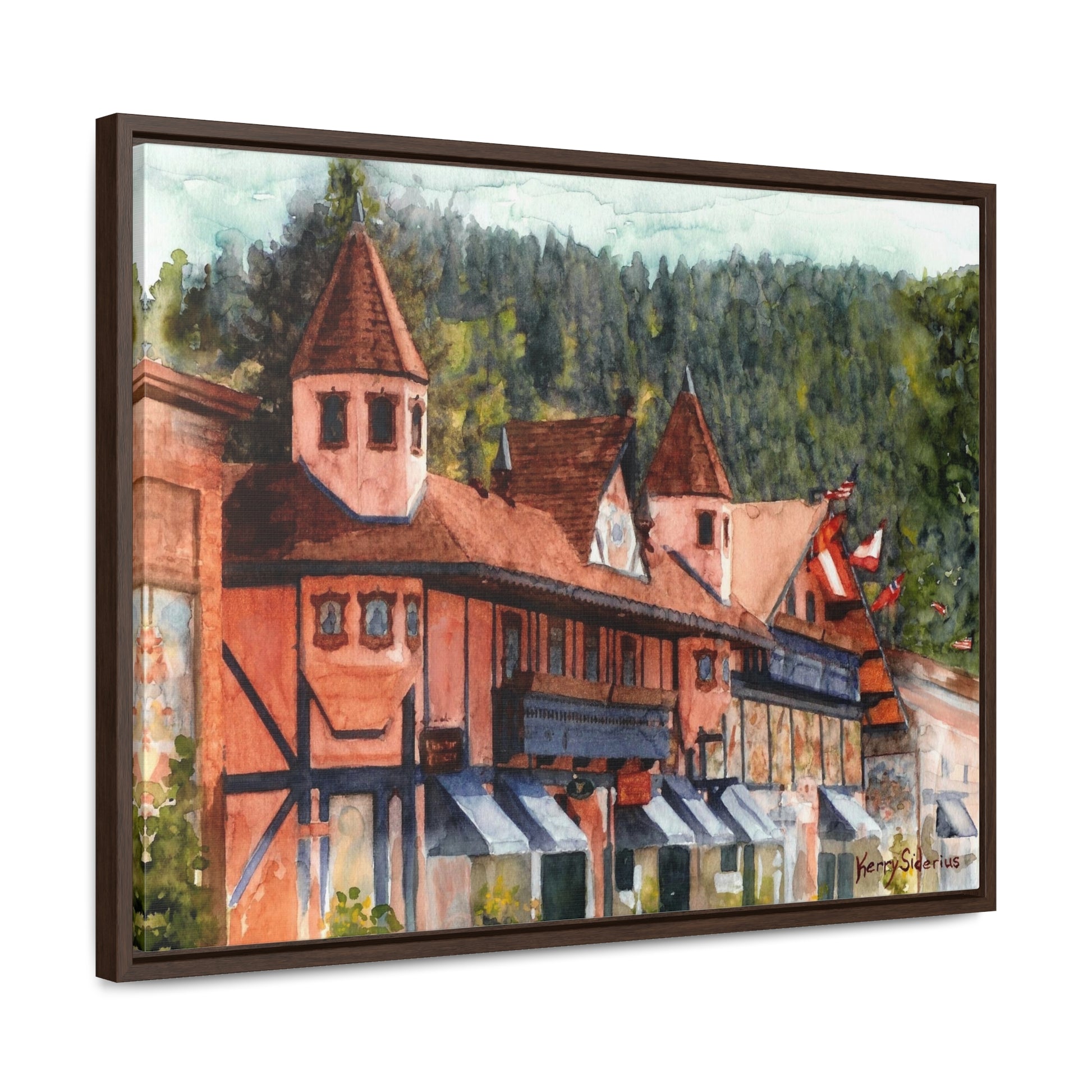 "Leavenworth Street" Gallery Wrapped Canvas, Wood Framed - Kerry Siderius Art 
