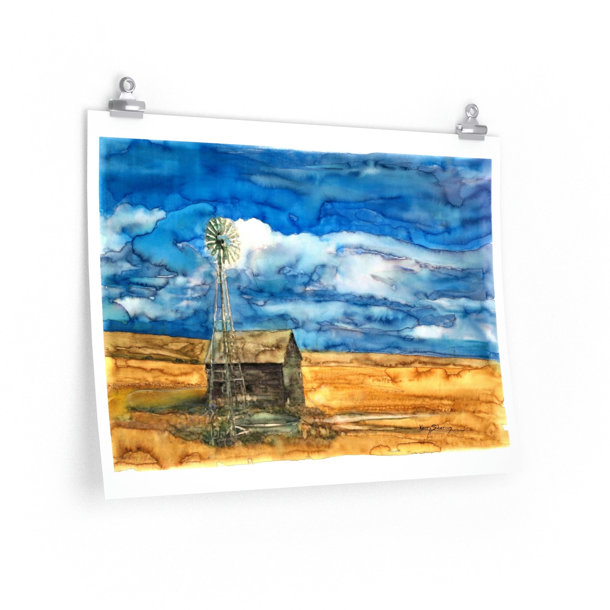 "Waterville Windmill" Archival Poster Print - Kerry Siderius Art 