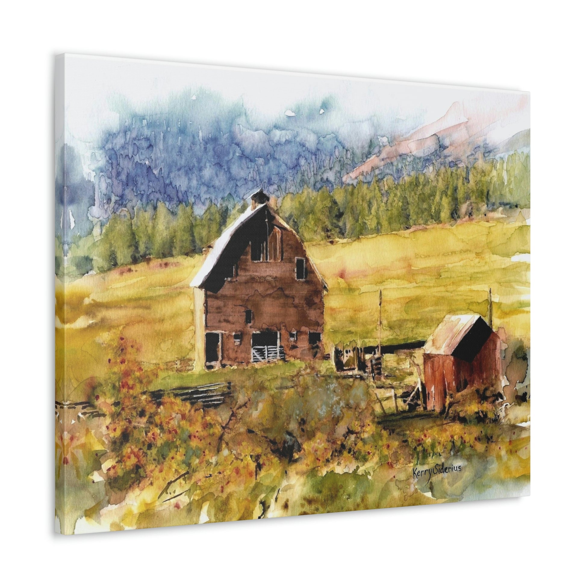 "Ellensburg Barn" Gallery Wrapped Canvas - Kerry Siderius Art 