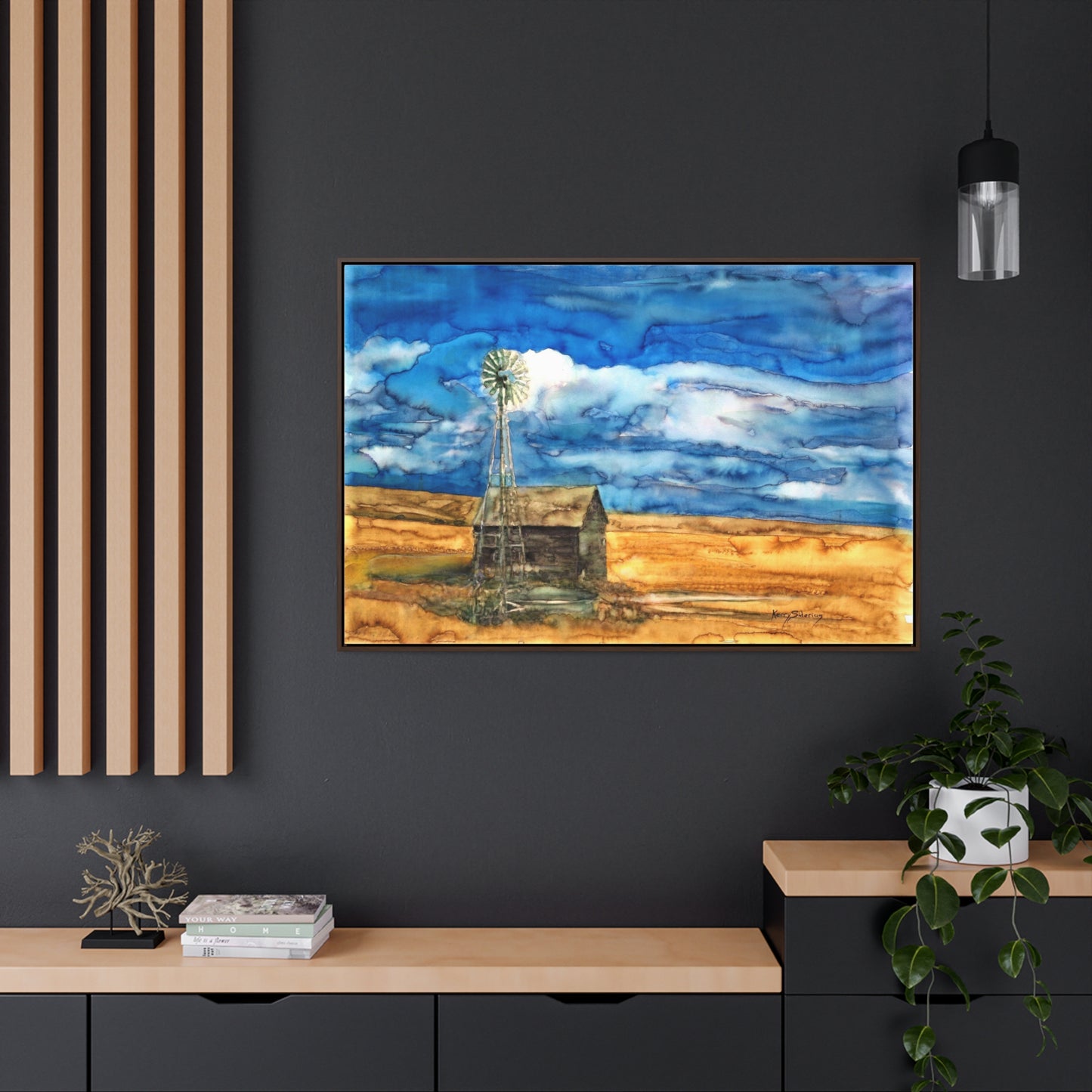 "Waterville Windmill" Gallery Wrapped Wood-Framed Canvas - Kerry Siderius Art 