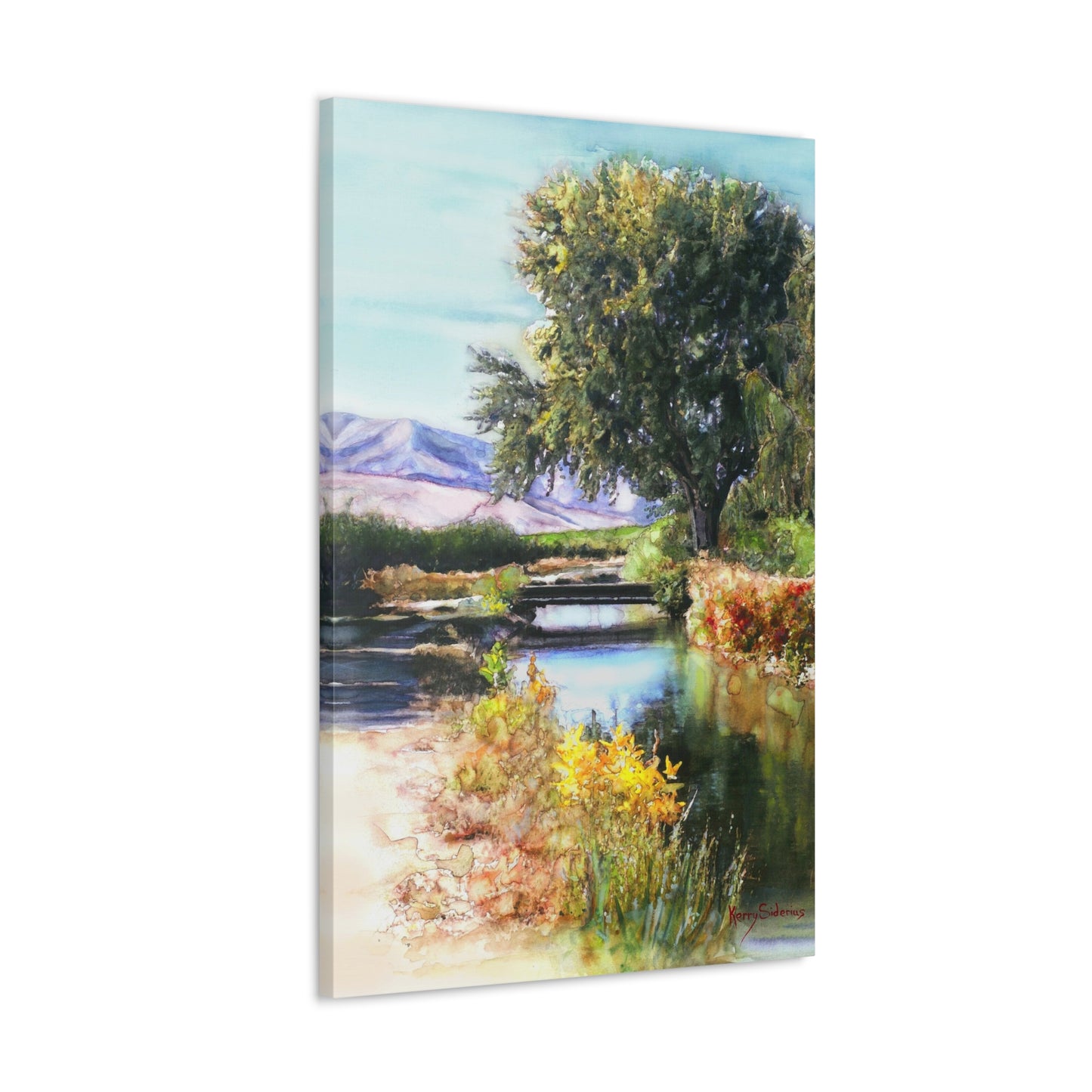 "Canal Bridge, Sunnyslope" Gallery Wrapped Canvas