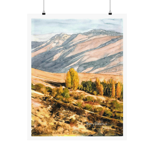 "Wenatchee Fall Hillside" Matte Print