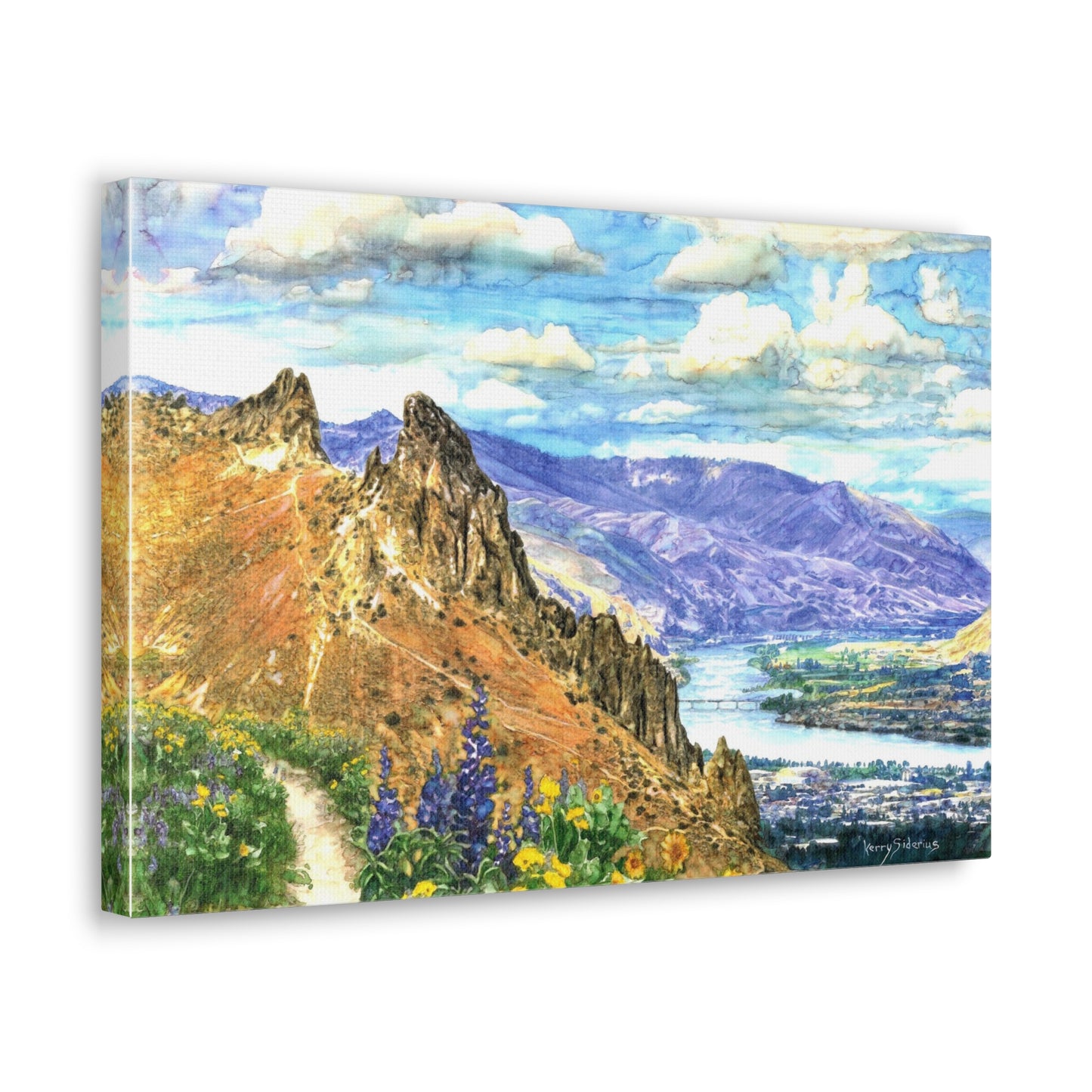 "Saddle Rock View to Rocky Reach" Gallery Wrapped Canvas - Kerry Siderius Art 
