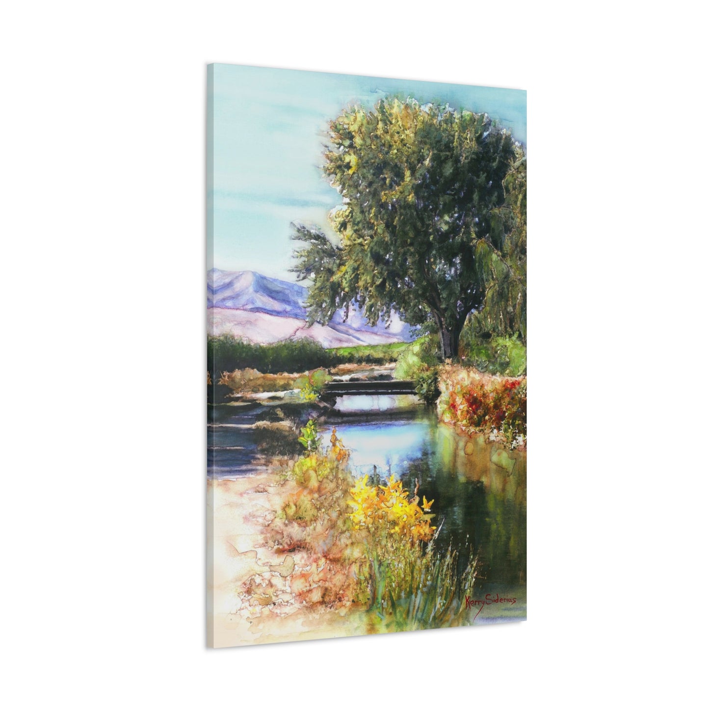 "Canal Bridge, Sunnyslope" Gallery Wrapped Canvas