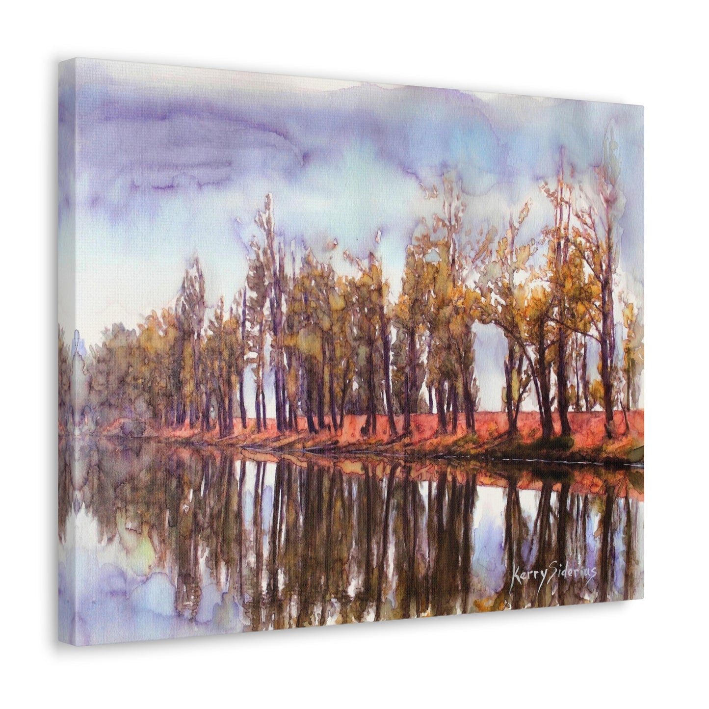"Poplars at Daroga" Gallery Wrapped Canvas