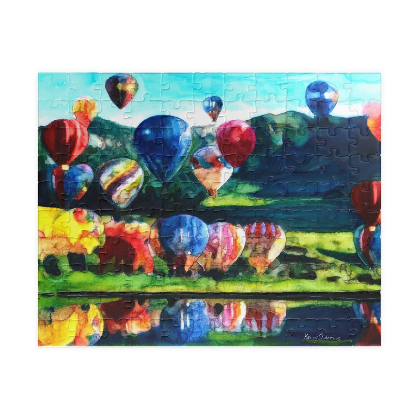 Hot Air Balloons In Quincy Puzzle (110 Pieces)