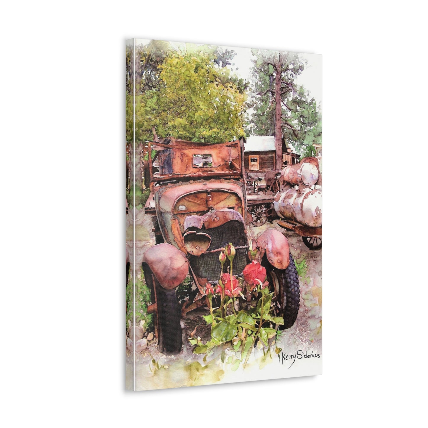 "Old Truck In Winthrop" Gallery Wrapped Canvas