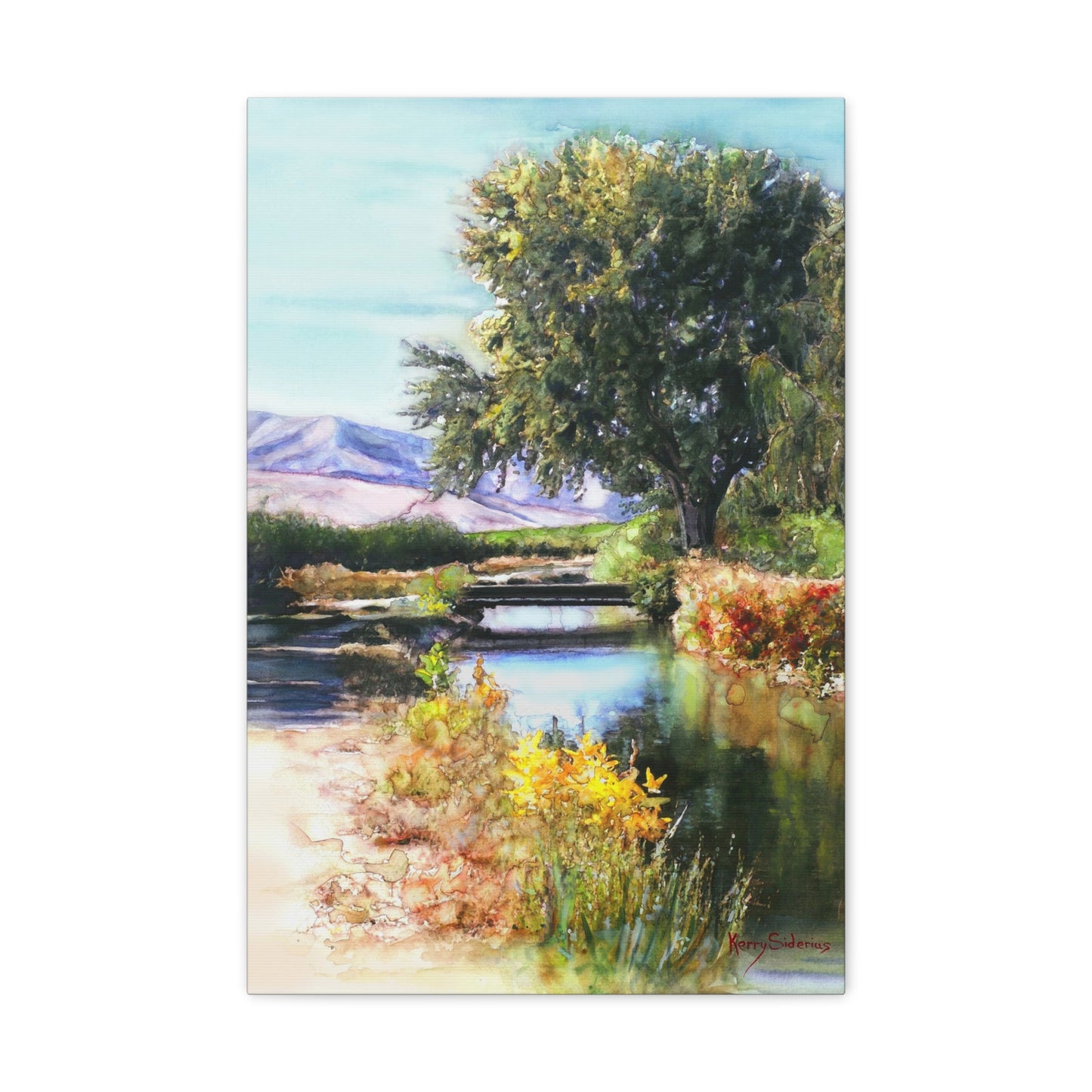 "Canal Bridge, Sunnyslope" Gallery Wrapped Canvas