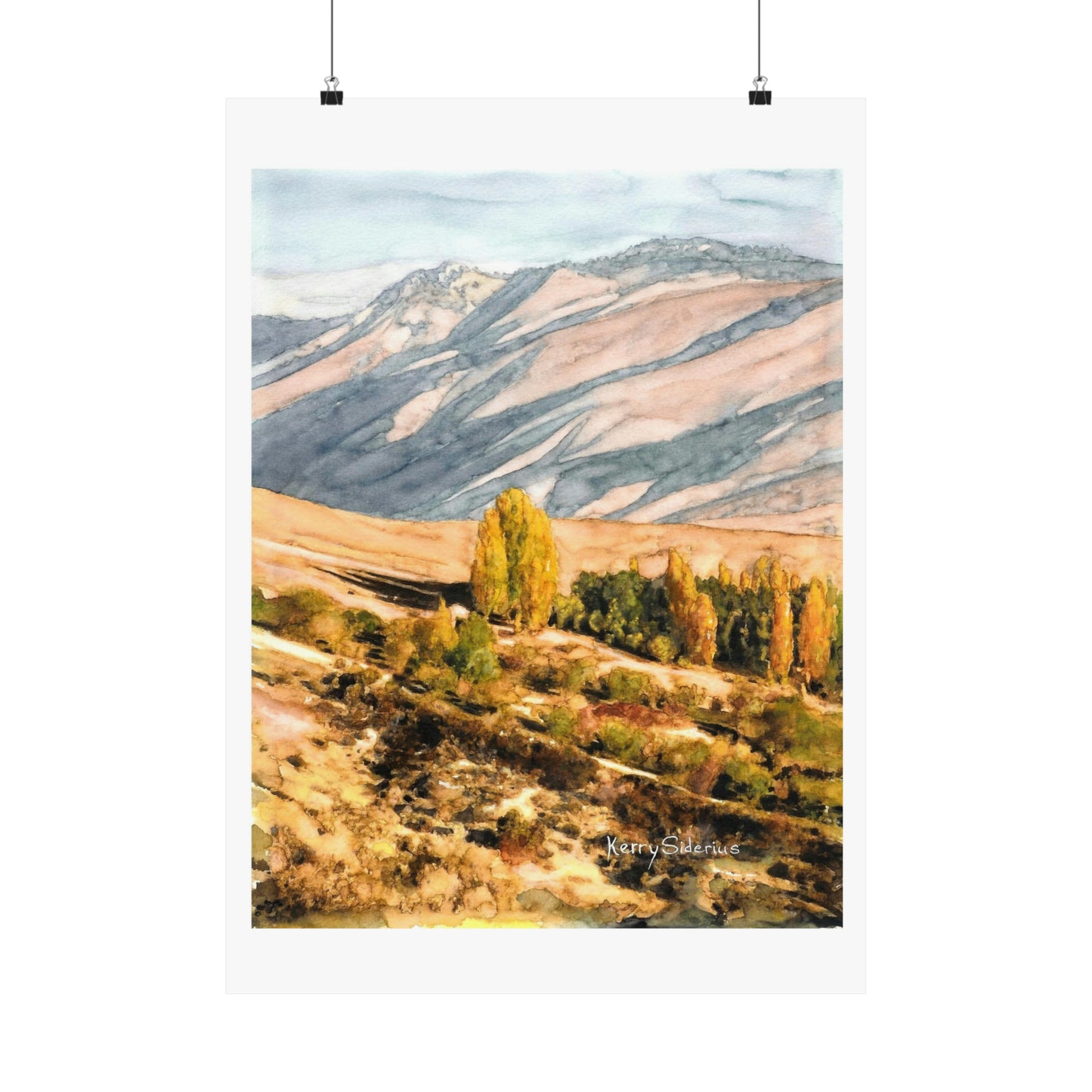 "Wenatchee Fall Hillside" Matte Print