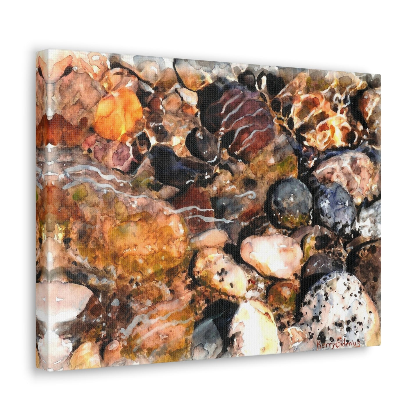 "Wenatchee River Rocks" Canvas Gallery Wrap