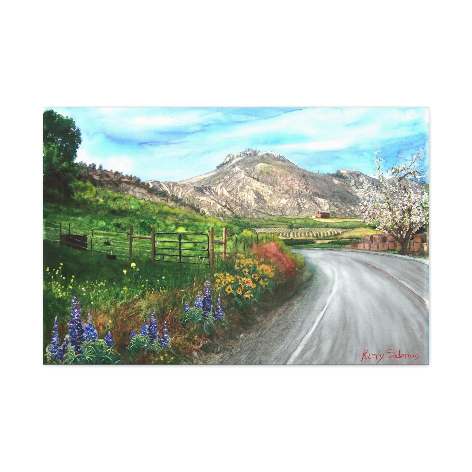 "The Road Home" Gallery Wrapped Canvas - Kerry Siderius Art 