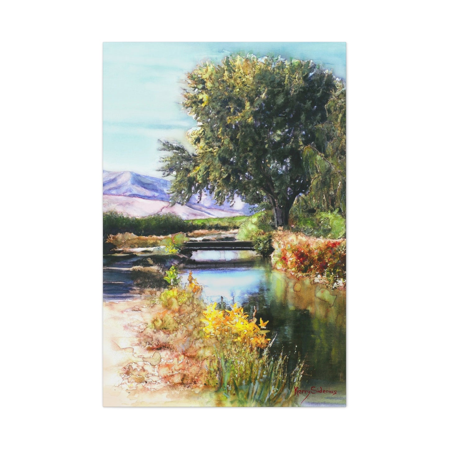 "Canal Bridge, Sunnyslope" Gallery Wrapped Canvas