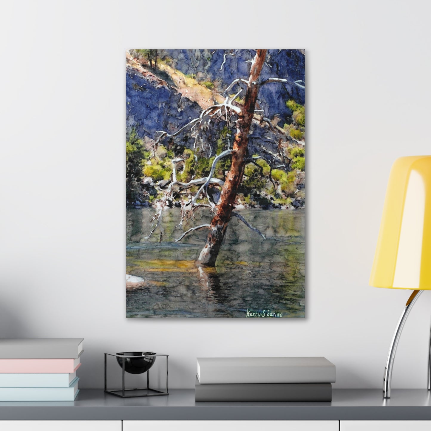 "Snag Behind Chief Joseph Dam" Gallery Wrapped Canvas