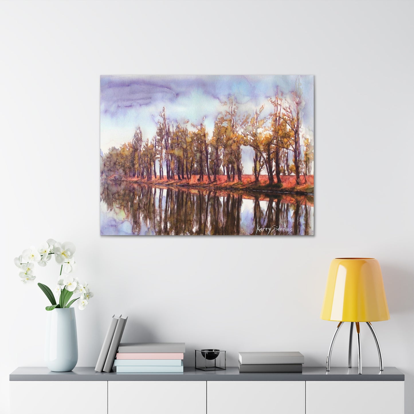 "Poplars at Daroga" Gallery Wrapped Canvas