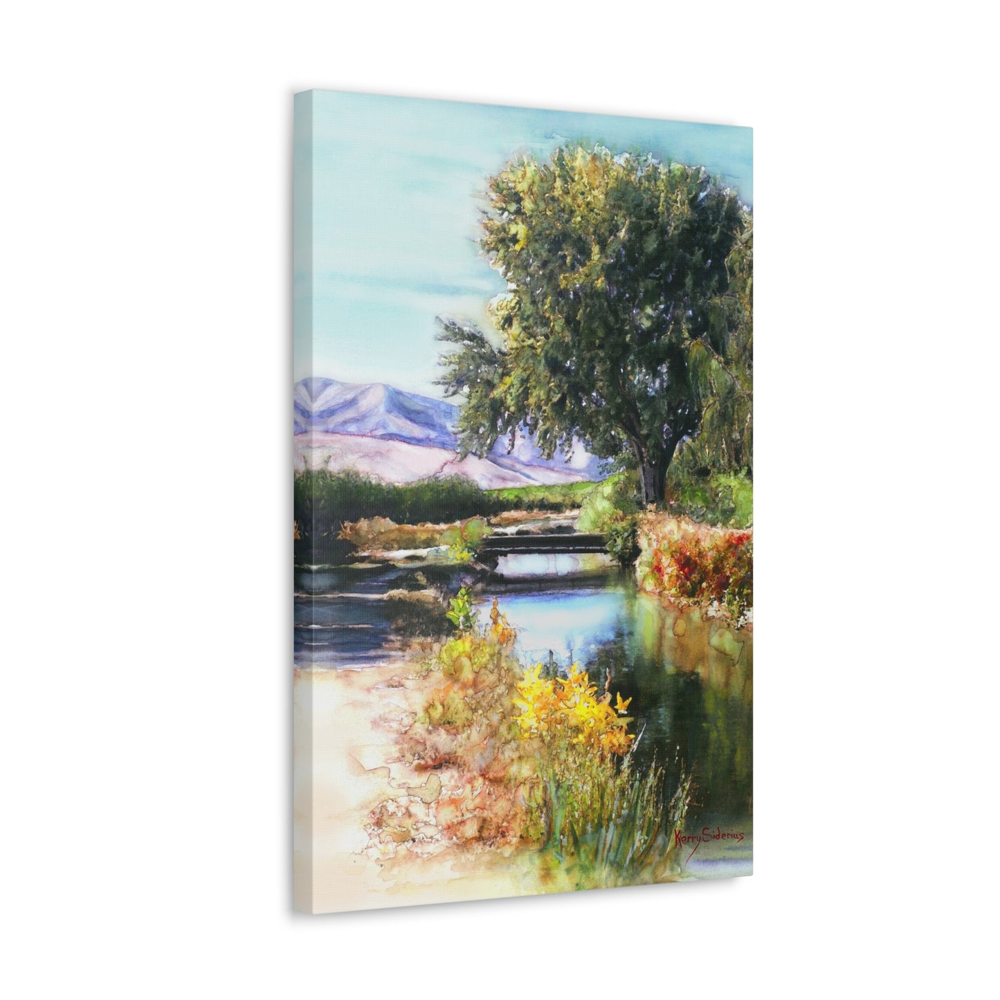 "Canal Bridge, Sunnyslope" Gallery Wrapped Canvas