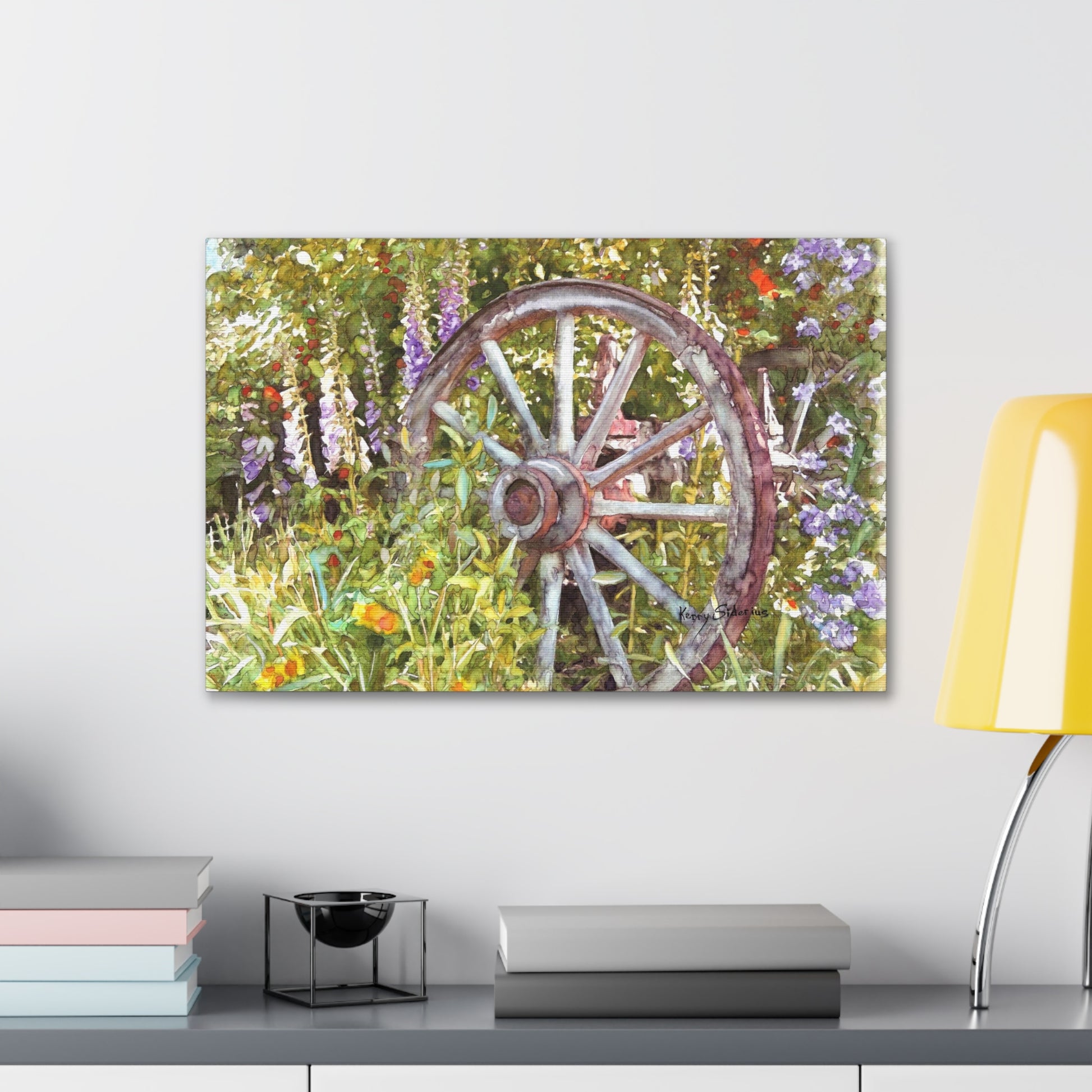 "Wagon Wheel" Gallery Wrapped Canvas - Kerry Siderius Art 