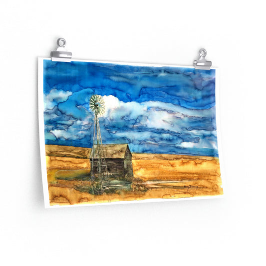 "Waterville Windmill" Archival Poster Print - Kerry Siderius Art 
