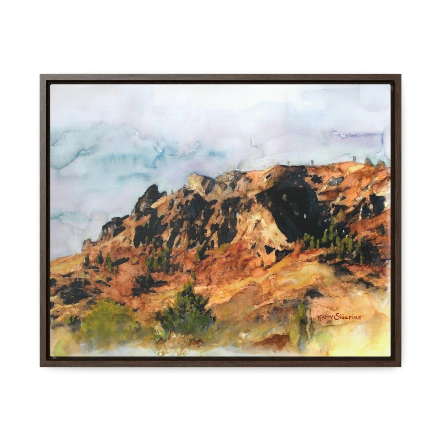 "Saddle Rock, Early Spring" Wood-Framed Gallery Wrapped Canvas - Kerry Siderius Art 