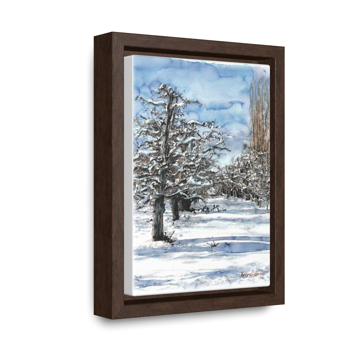 "Winter Orchard Cashmere" Wood Framed Canvas (4 Sizes) - Kerry Siderius Art 