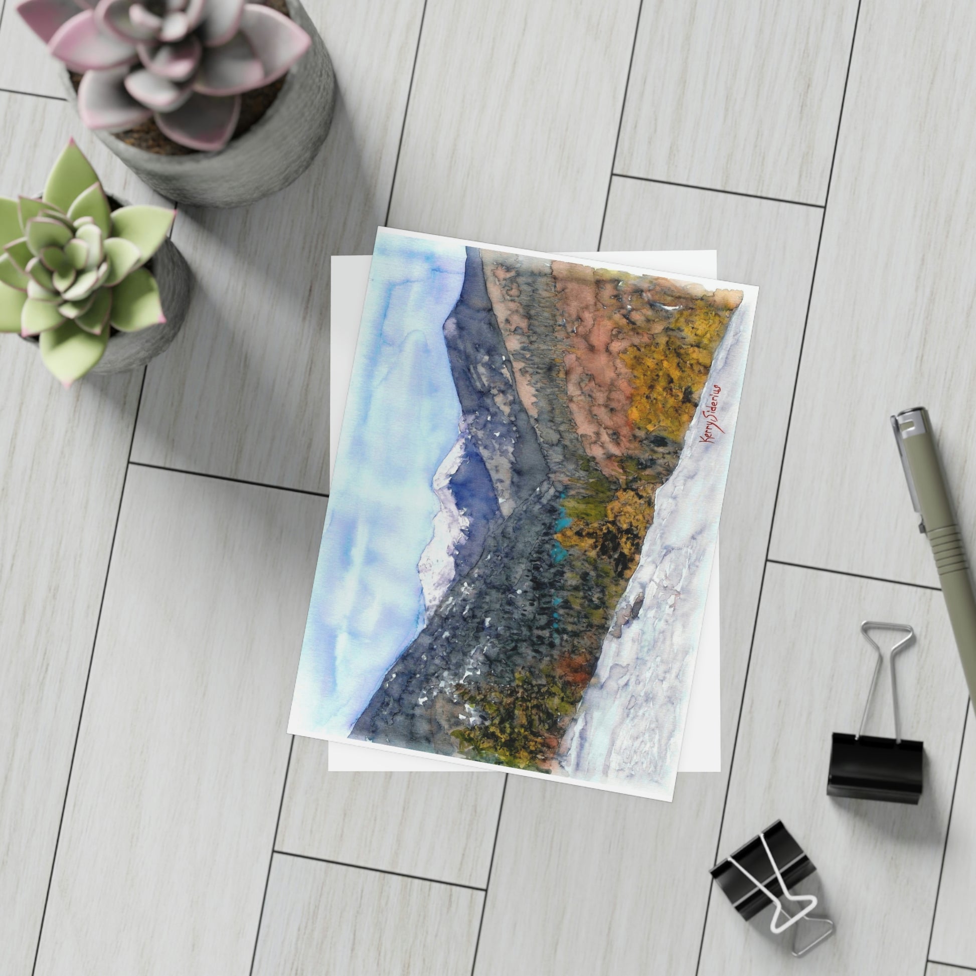 "Spring Hike with First Peek of Lake" Postcard Set - Kerry Siderius Art 