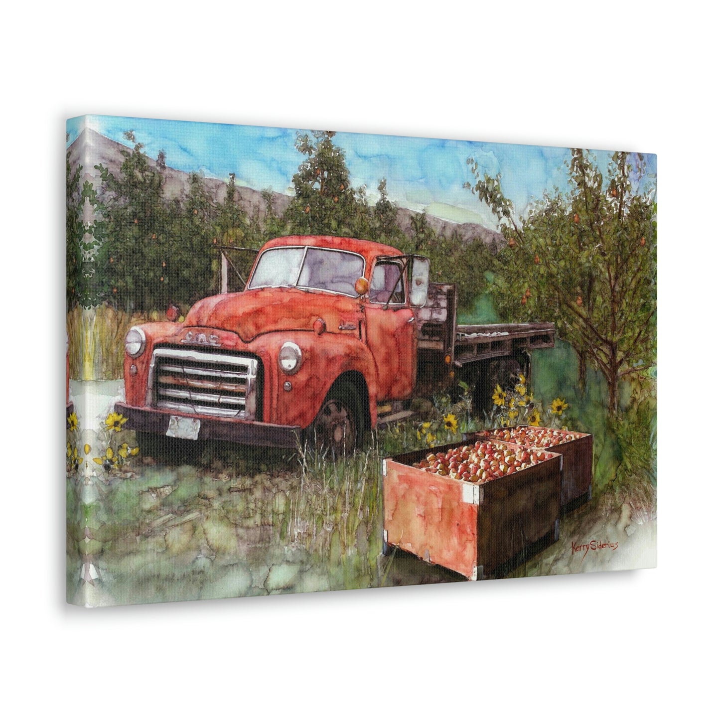 "Picking Apples in Orondo" Gallery-Wrapped Canvas - Kerry Siderius Art 