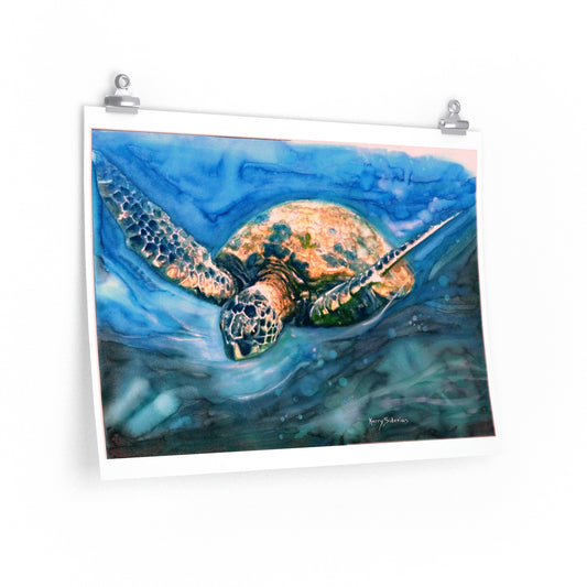 "Sea Turtle" Archival Poster - Kerry Siderius Art 