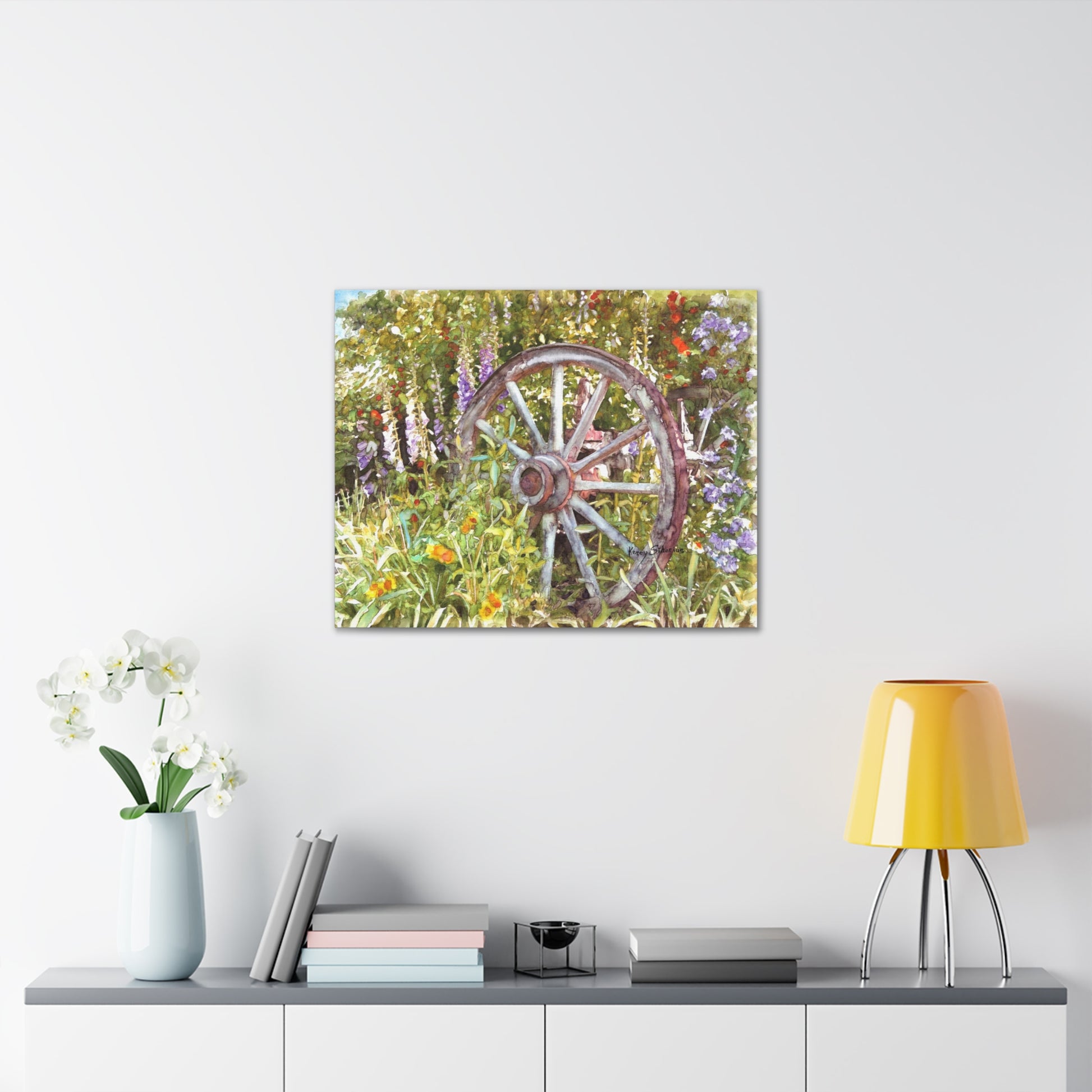 "Wagon Wheel" Gallery Wrapped Canvas - Kerry Siderius Art 