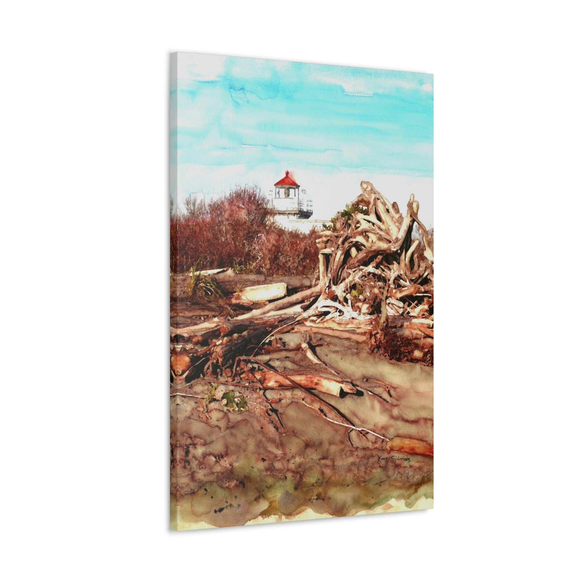 "Hansville Lighthouse" Gallery Wrapped Canvas - Kerry Siderius Art 