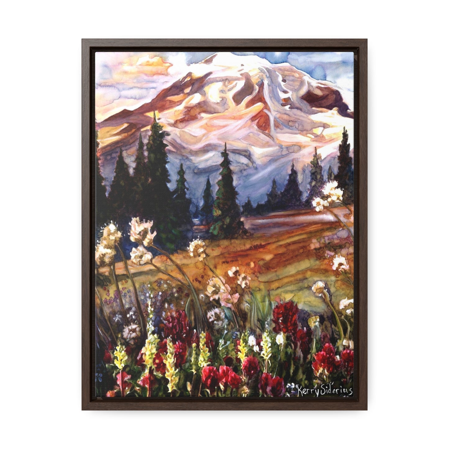 "Rainier" Gallery Wrapped Wood-Framed Canvas - Kerry Siderius Art 