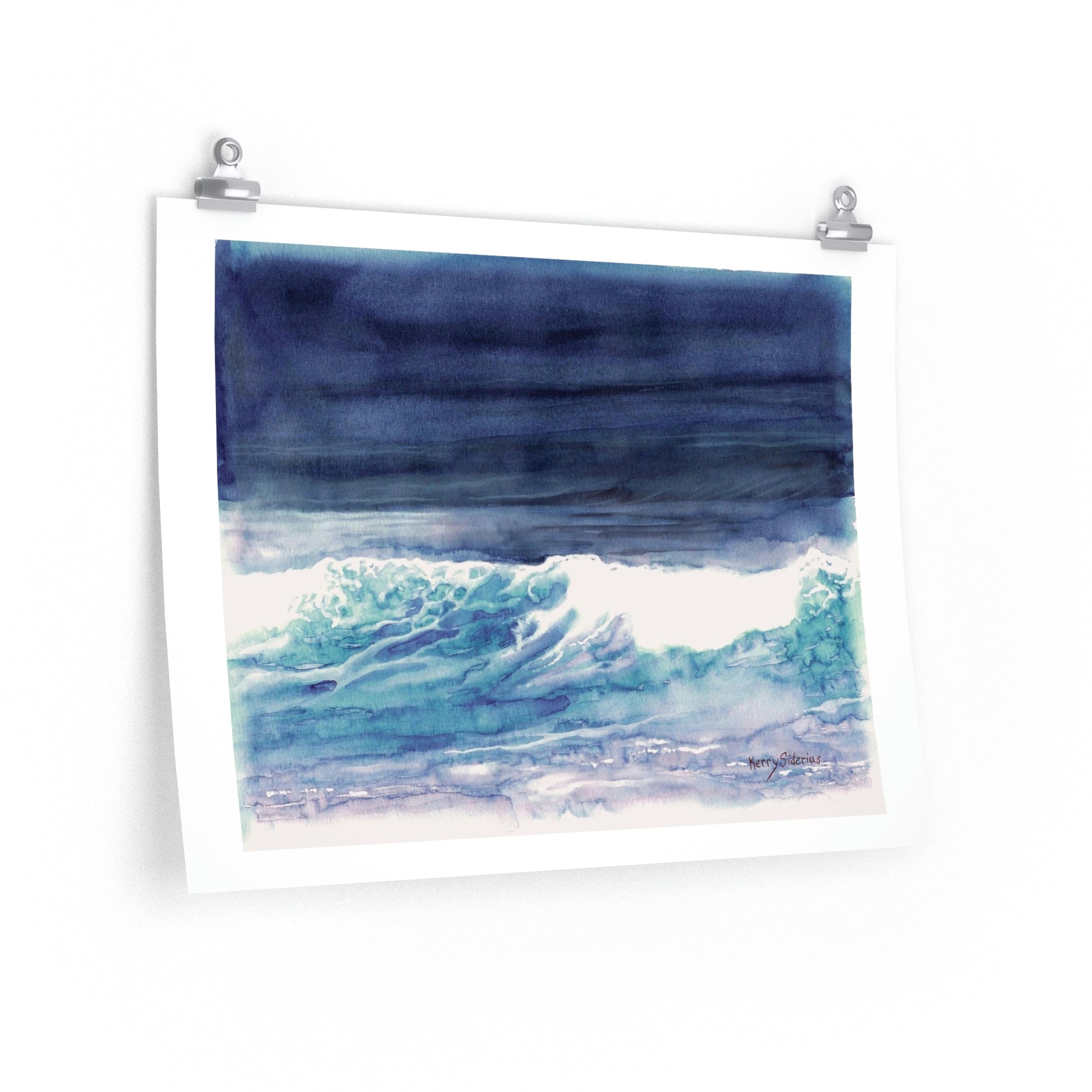 "Wave" Archival Poster (4 Sizes) - Kerry Siderius Art 