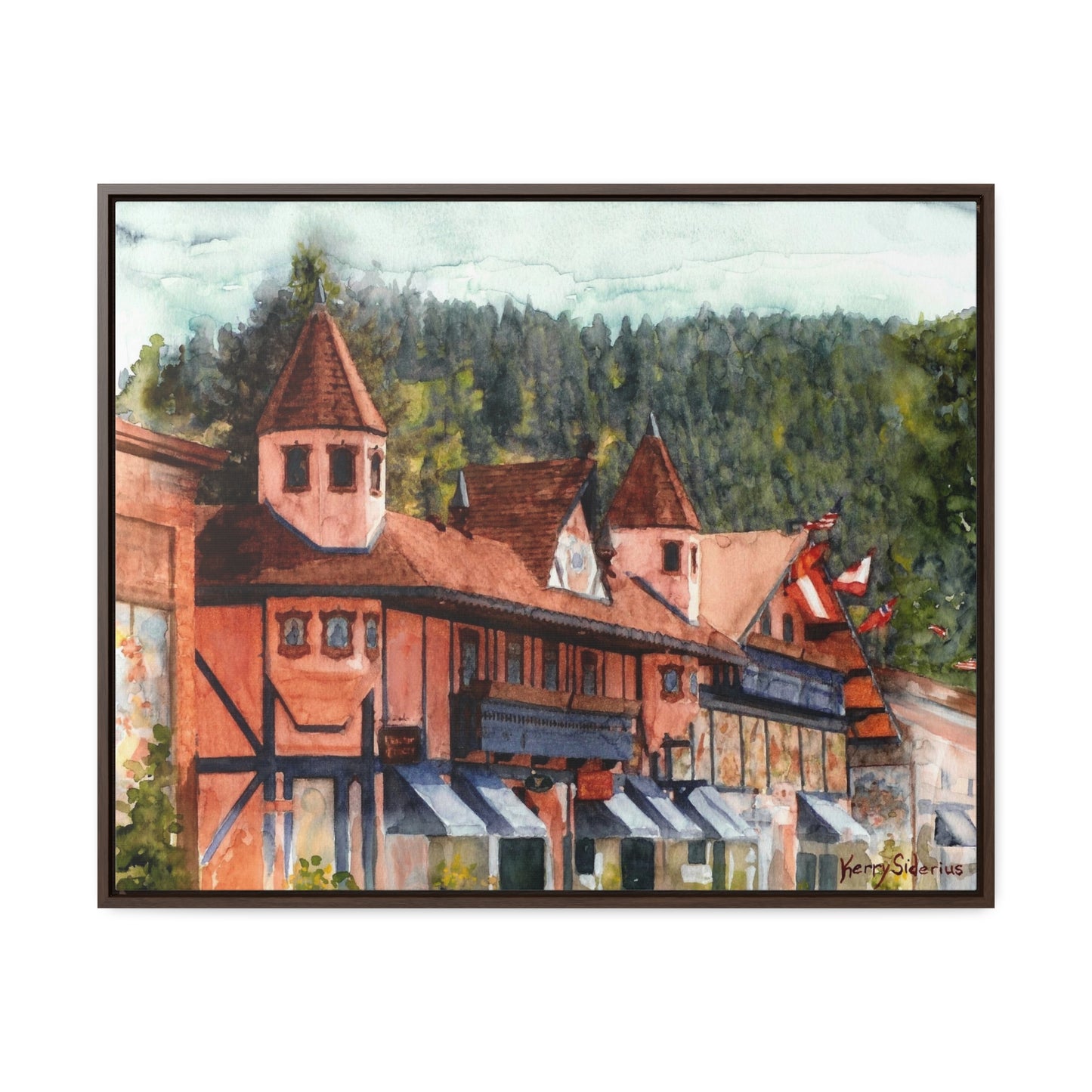 "Leavenworth Street" Gallery Wrapped Canvas, Wood Framed - Kerry Siderius Art 