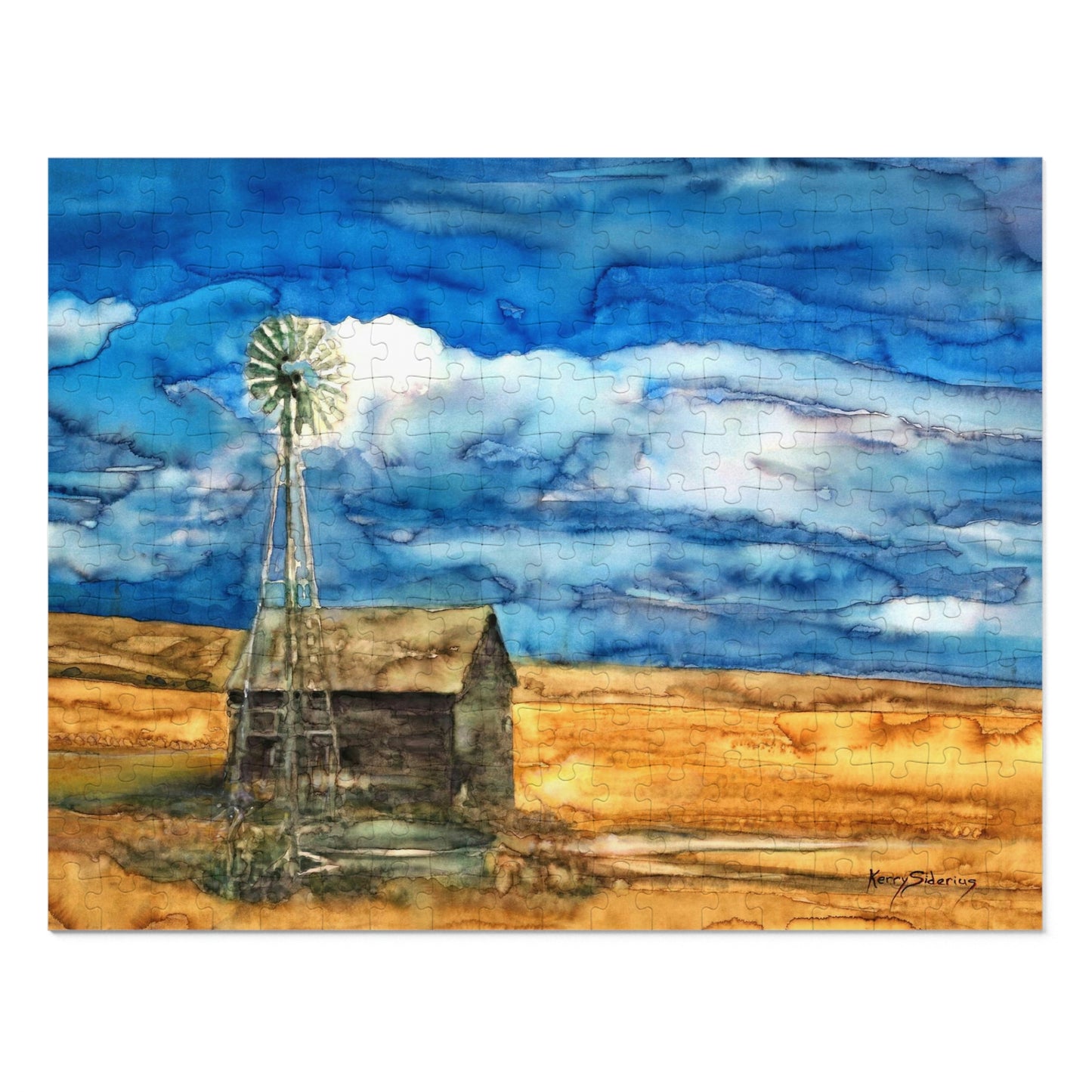 "Waterville Windmill" Metal Tin 252 Piece Puzzle - Kerry Siderius Art 