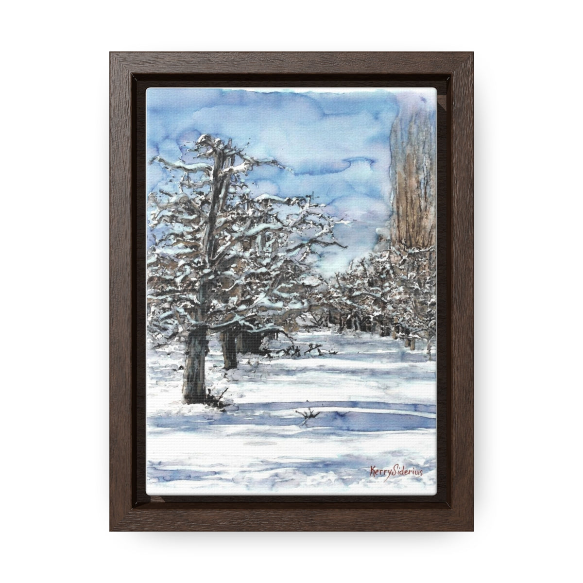 "Winter Orchard Cashmere" Wood Framed Canvas (4 Sizes) - Kerry Siderius Art 