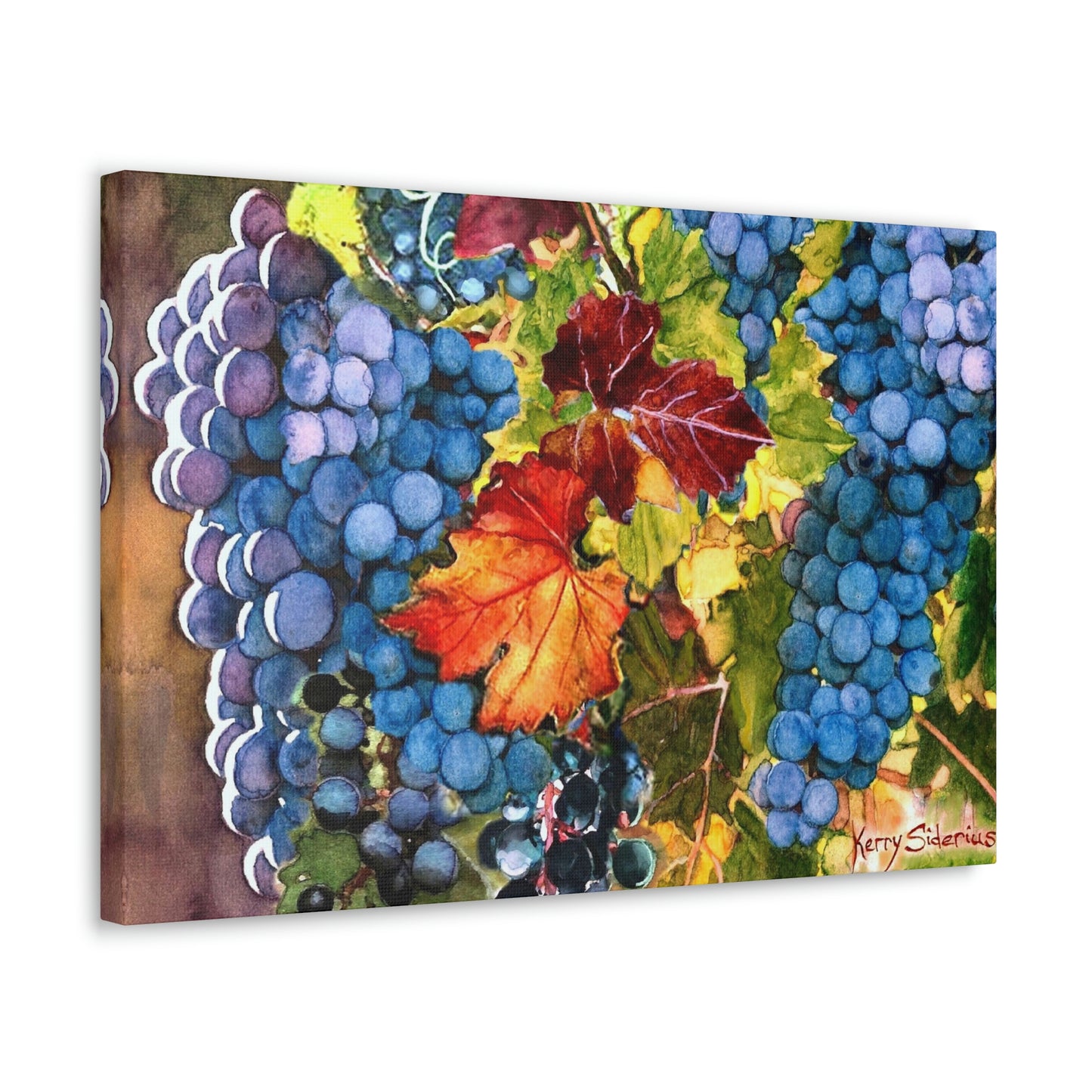 "Sunset on Syrah" Gallery Wrapped Canvas - Kerry Siderius Art 