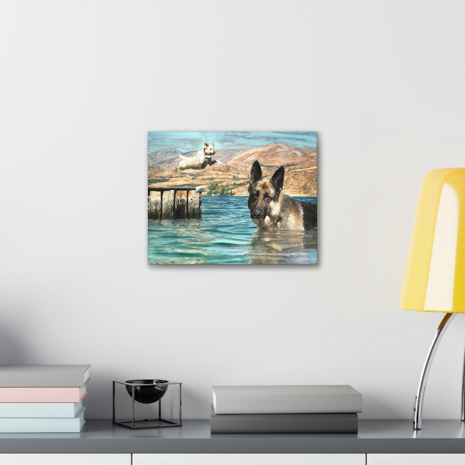 "Chelan Dogs" Canvas Gallery Wrap - Kerry Siderius Art 