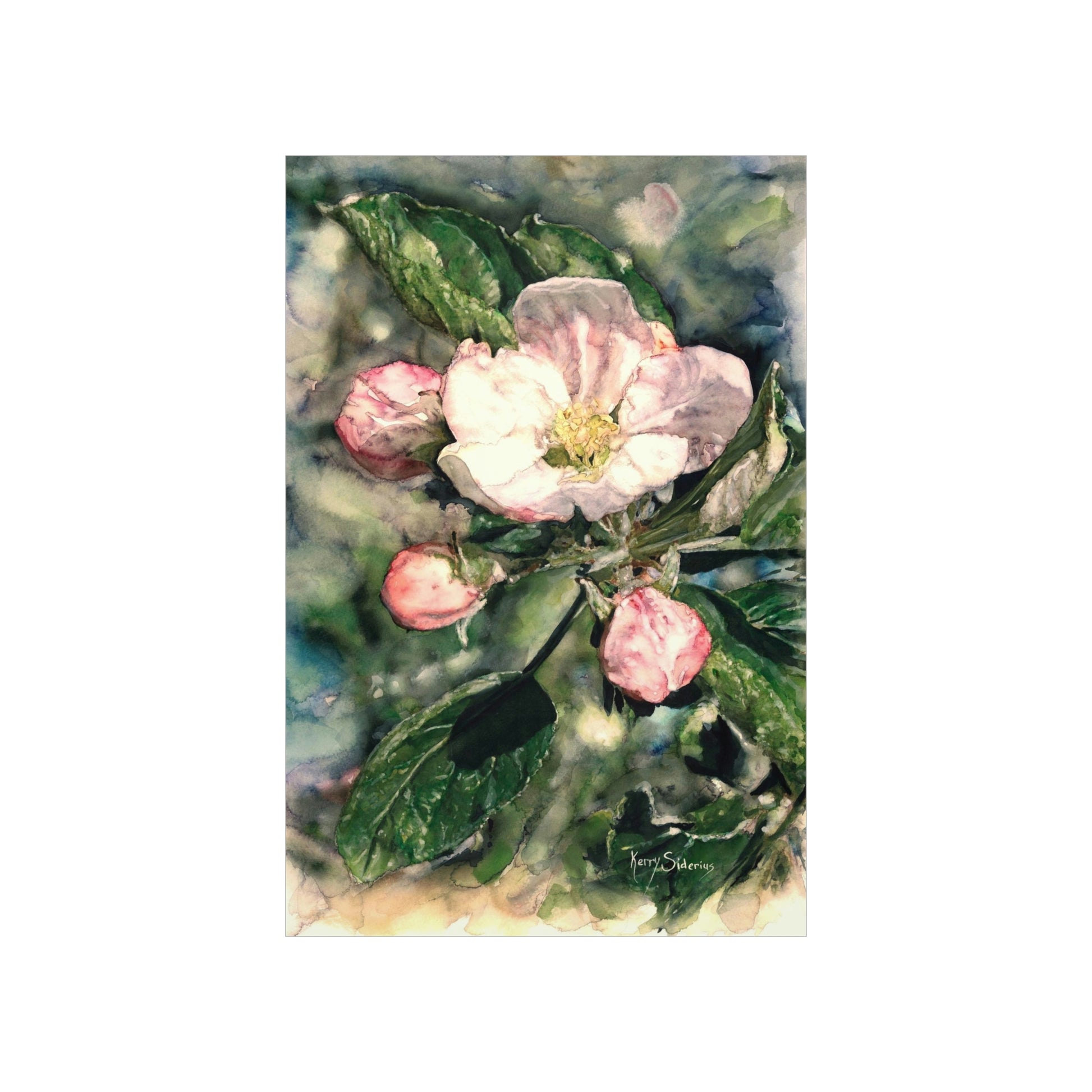"Apple Blossom Time in Chelan" Premium Matte Poster Print - Kerry Siderius Art 