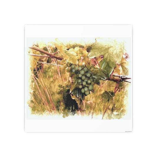 "Chardonnay Grapes with Sepia" Poster Print - Kerry Siderius Art 
