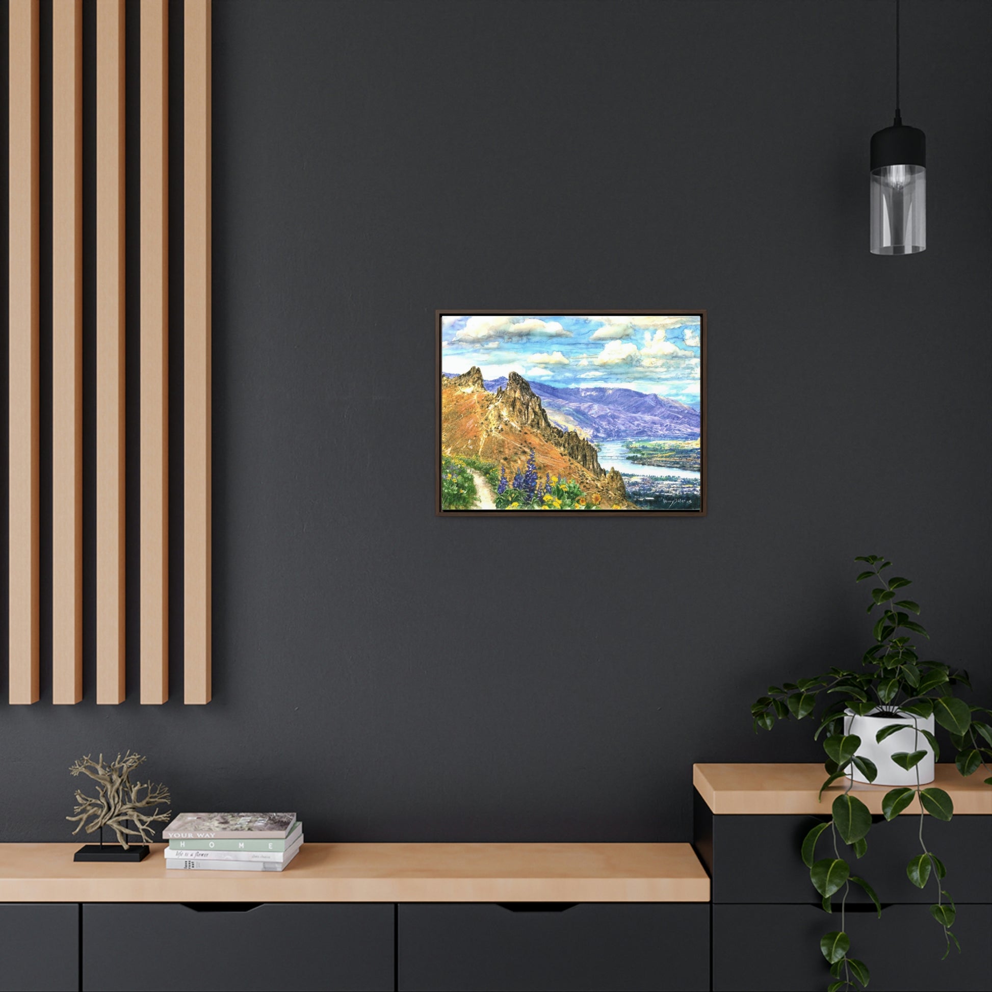 "Saddle Rock View to Rocky Reach" Gallery Wrapped Wood-Framed Canvas - Kerry Siderius Art 