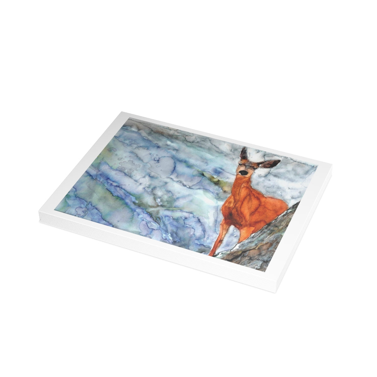 "Mule Deer Near Lake Wenatchee" Greeting Card Set - Kerry Siderius Art 